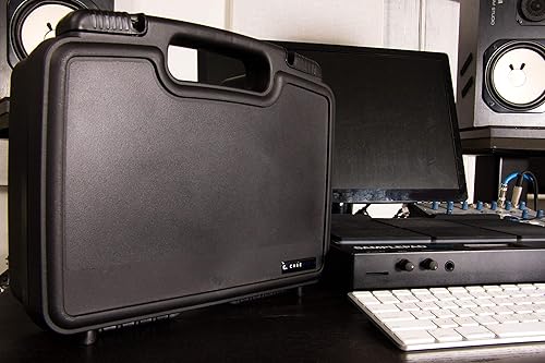 Miniatura 3 de CASEMATIX Estuche de viaje rígido portátil con espuma en dados compatible con proyector AAXA P7 Pico, Ivation, proyectores Brookstone y otros con