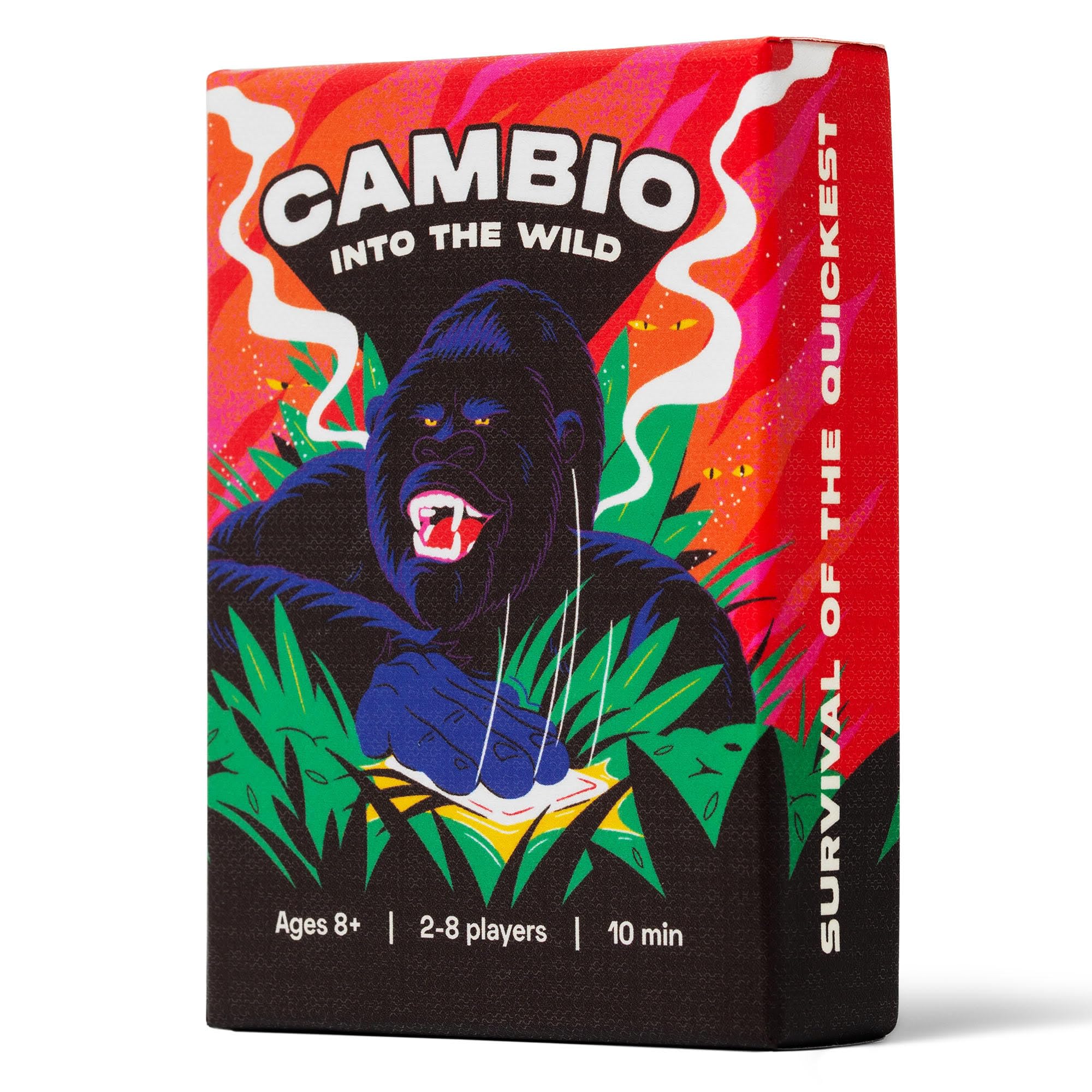 Cambio: Into the Wild Card Game | Fast-Paced Strategy Family & Party Game for 2-8 Players | Easy to Learn in 2 Minutes | Ages 8+ | Travel & Game Night Favourite