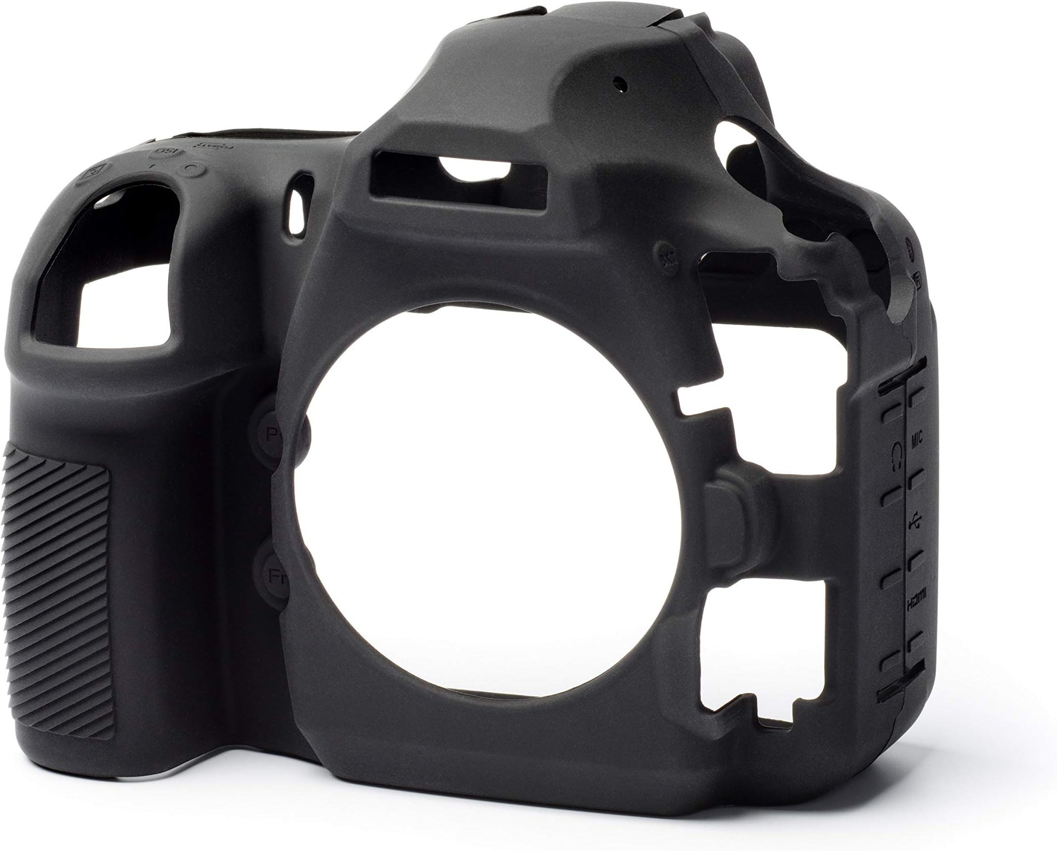 Silicone Camera Armour Skin for Nikon D850 DSLR. Black Case.