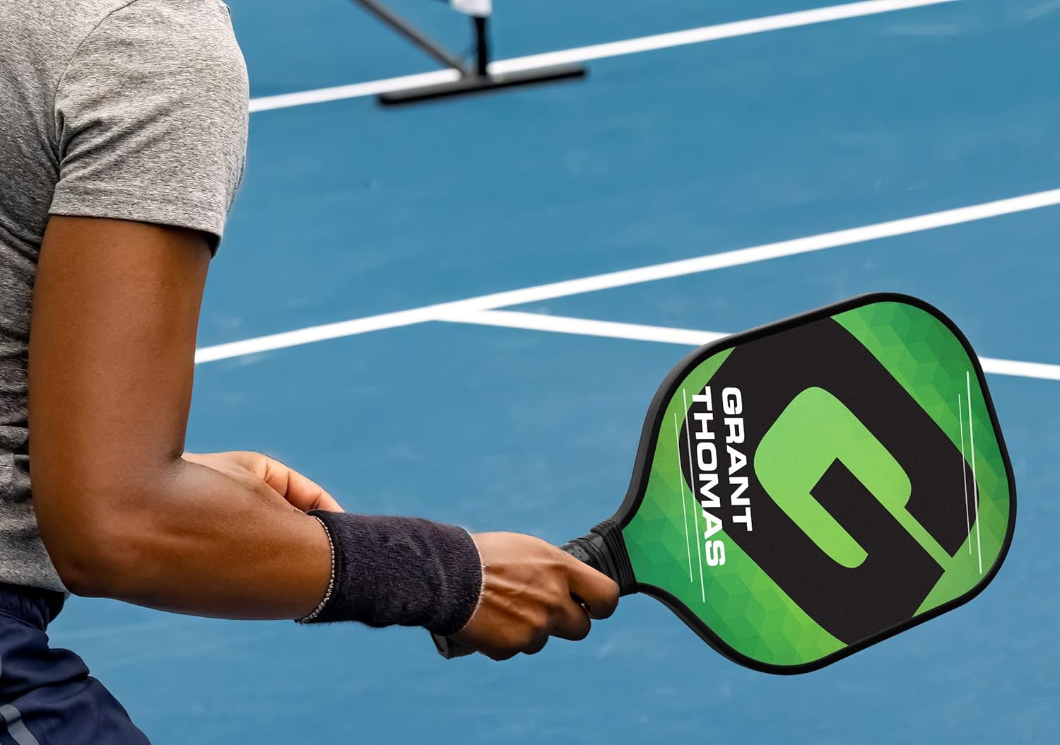 Colorful Cat Colorful Design Pickleball Paddle, USA Pickleball Approved, Black Trim