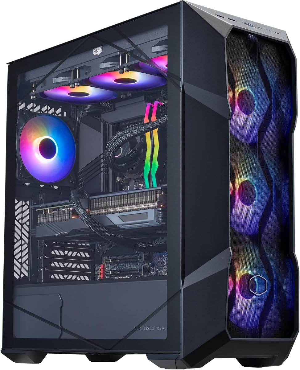 PC para juegos TD5 Pro Intel Ultra 7 + PC de escritorio RTX 5080 ATX | PC para juegos Intel Core Ultra 7 265F + NVIDIA RTX 5080 de 16 GB, DDR5 de 32 GB a 6000 MHz, SSD M.2 de 2 TB, refrigerador AIO de 360 mm, Windows 11