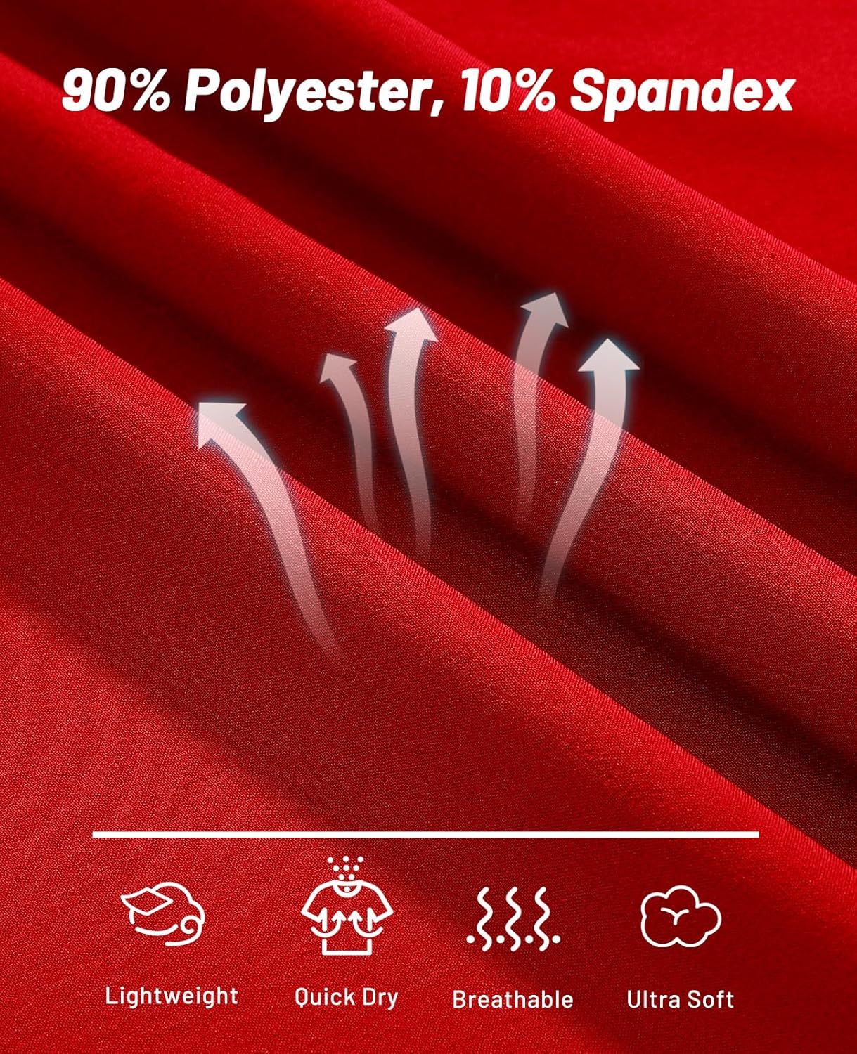 MIER Men's 3 Inch Inseam Running Shorts with Brief Liner Dry Fit Gym Athletic Workout Exercise Shorts with Zipper Pocket - Image 5