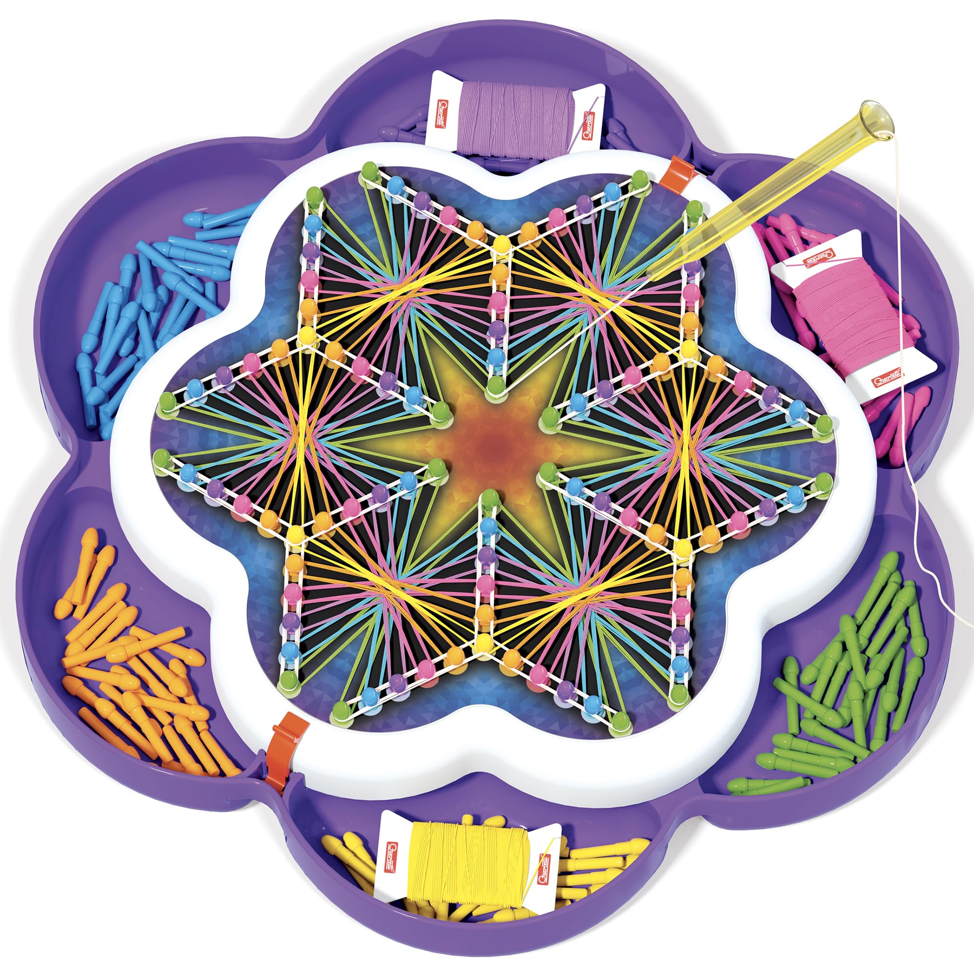 Quercetti - 2850 String Art Mandala; Juego Creativo