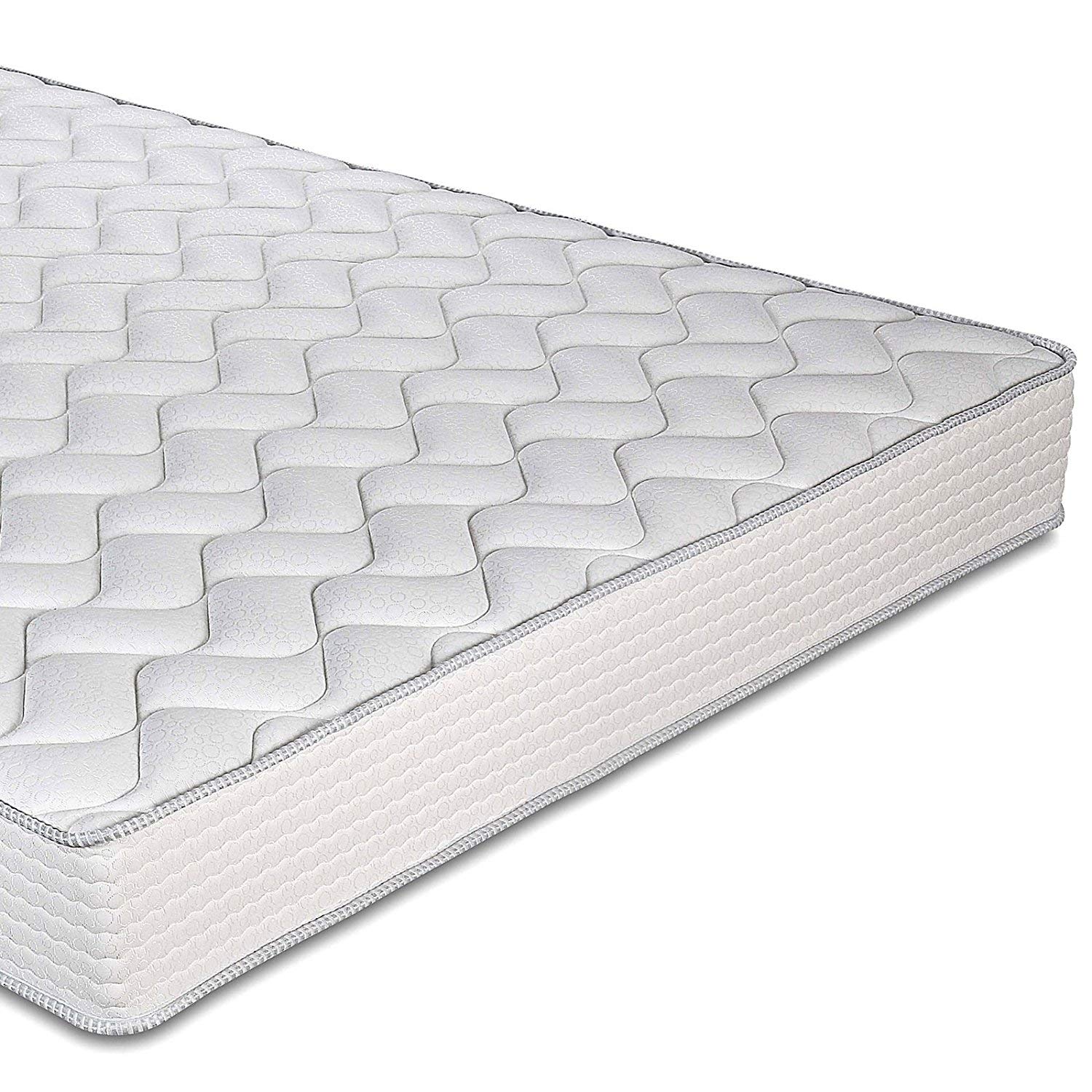 EVERGREENWEB Materac podwójny 160 x 200 cm, sprzęt medyczny do łóżka łóżkowego, wysokość 20 cm z 2 poduszkami z pianki memory GRATIS, ortopedyczny, biała powłoka efekt masażu, tkanina analLERGIczna