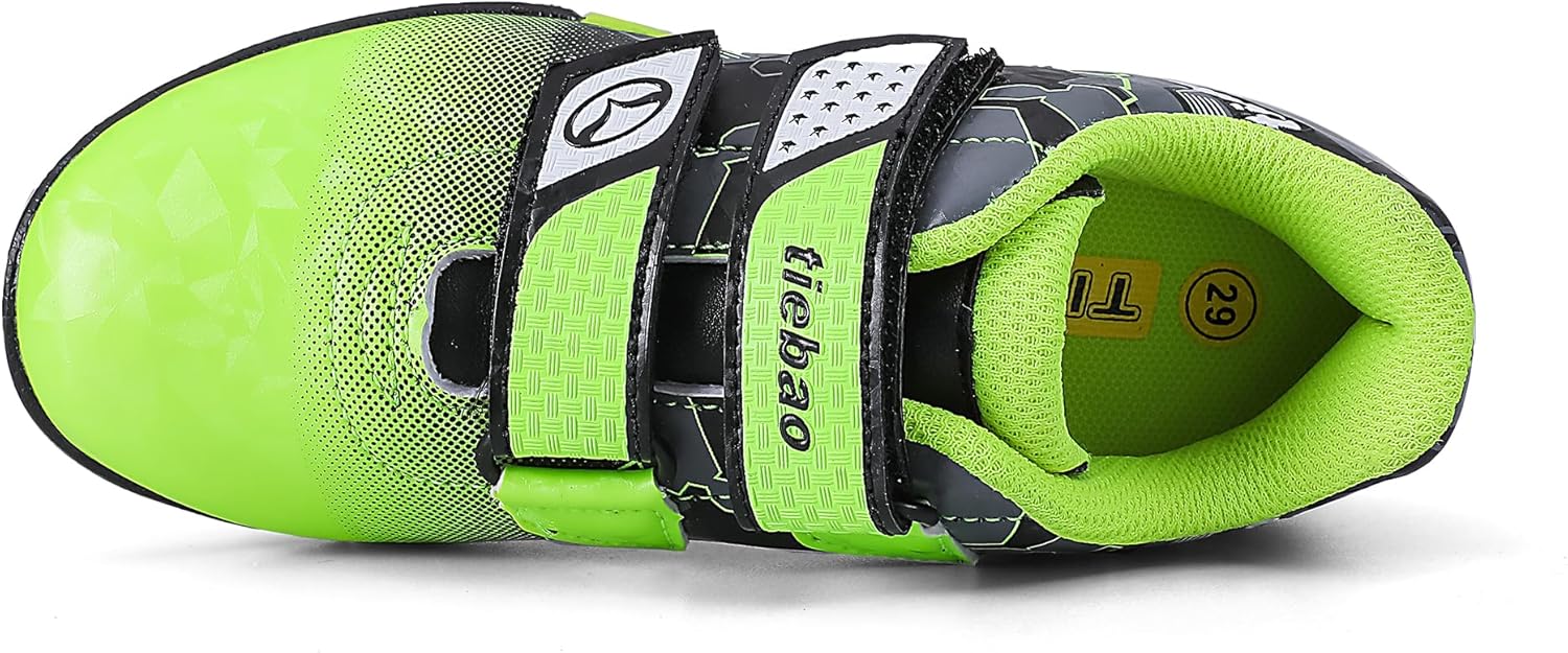 Kids TF Soccer Cleats Indoor Toddler Turf Soccer Shoes Little Boys Girls