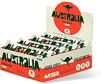 Australia Protein Slim Cacau, Barra de Proteína com 8g de Proteína, Sem Adição de Açúcares, Sem Glúten, Display com 12 unidades