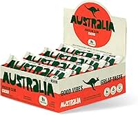 Australia Protein Slim Cacau, Barra de Proteína com 8g de Proteína, Sem Adição de Açúcares, Sem Glúten, Display com 12 unidades