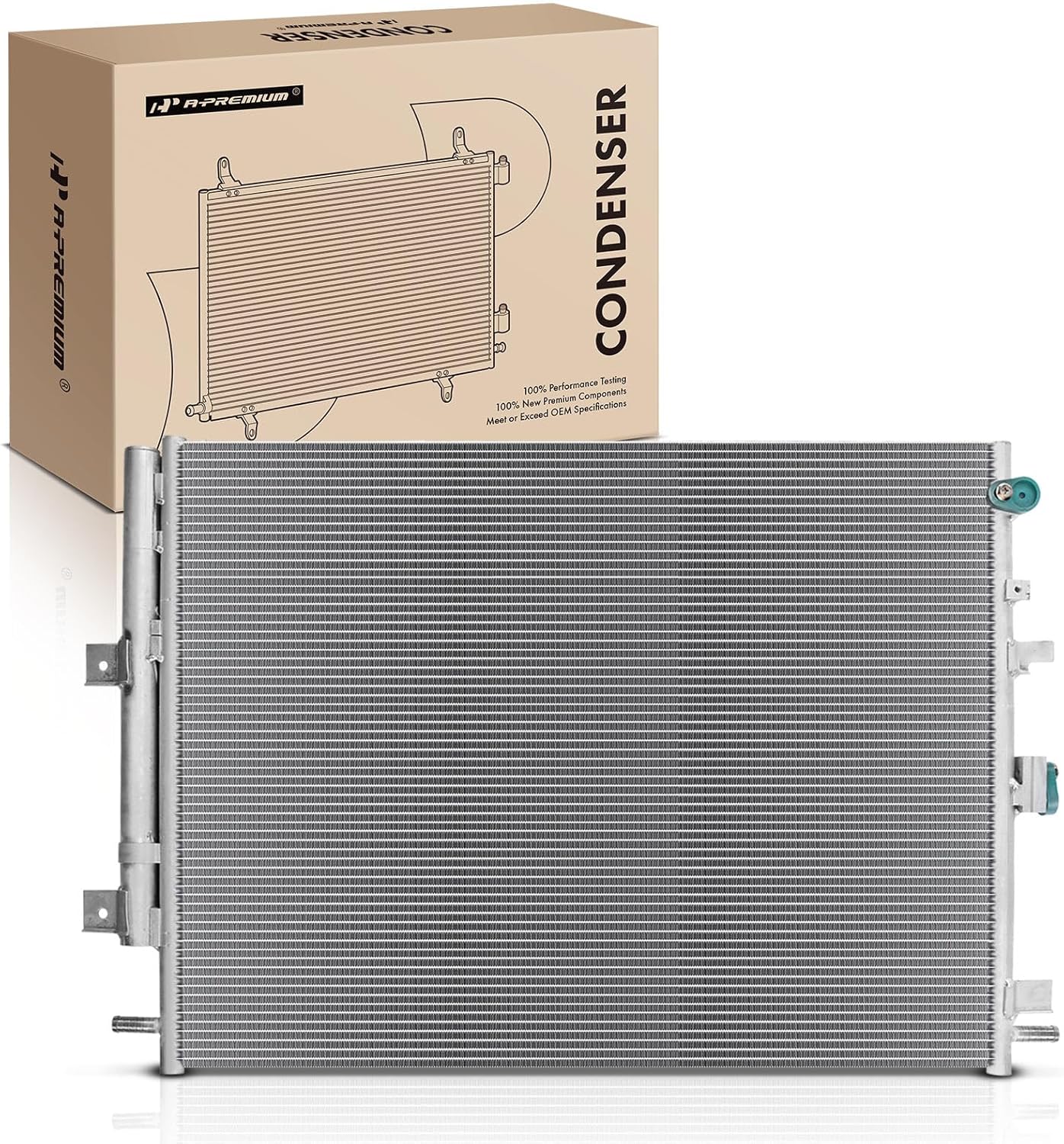 A-Premium Air Conditioning A/C Condenser Compatible with Ford Edge 2015-2018 & Lincoln MKX 2016-2018, 3.5L 3.7L