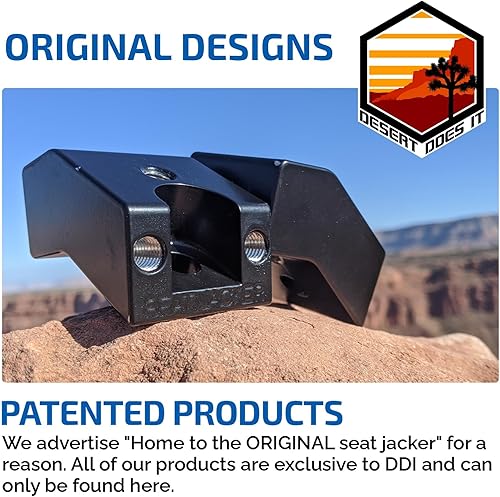Miniatura 3 de Asiento delantero Jackers® - Fabricado en Estados Unidos, elevador de asiento, espaciador de asiento, diseño original DDI, aluminio sólido, grado de