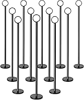 Vista 12 de New Star 12 soportes para números, de mesa. De 12 pulgadas plateado