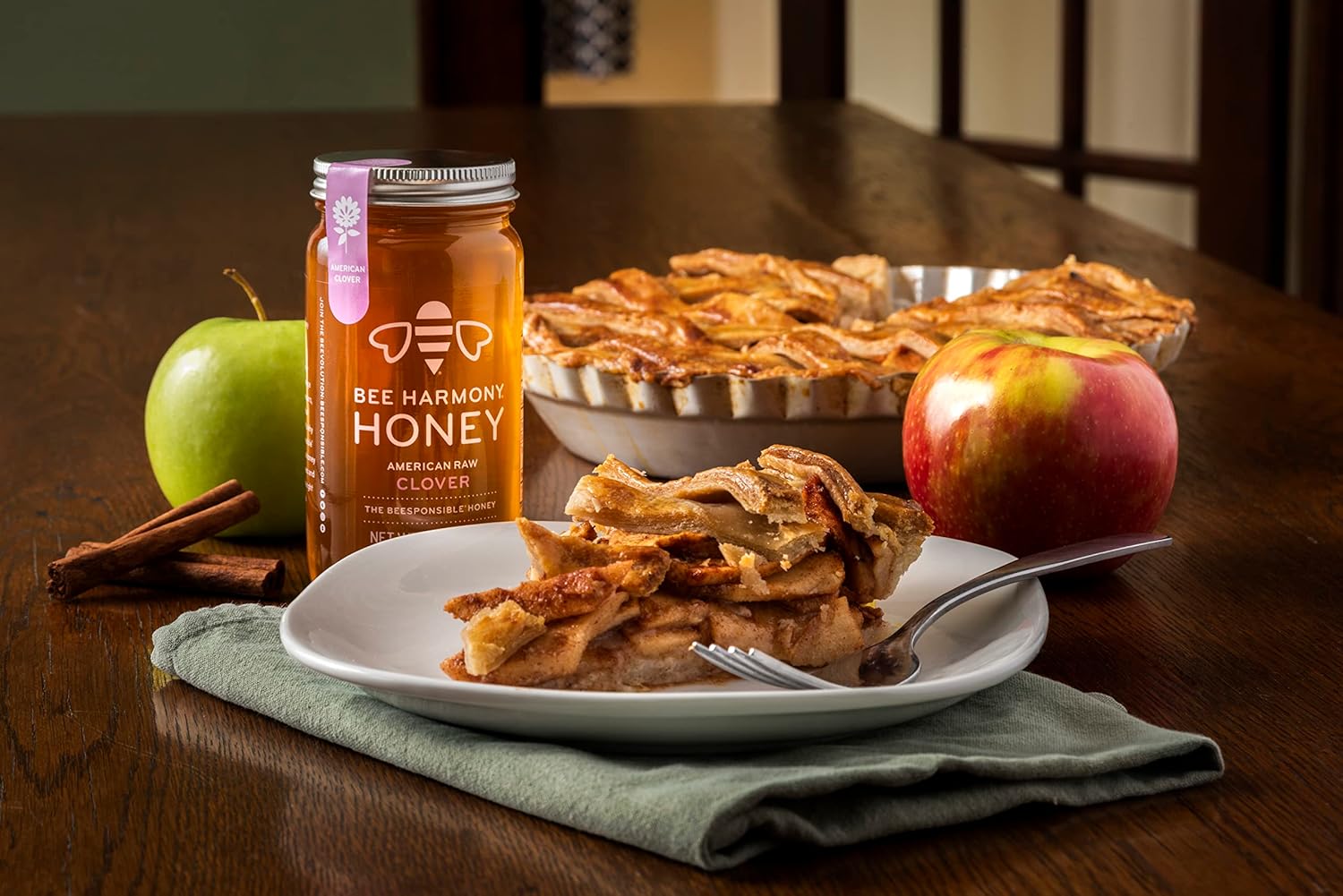 Bee Harmony Honey 5 Pack Variety Pack, Contains 5 jars, 12 ounces each (Clover, Wildflower, Orange Blossom, Berry and Blueberry)