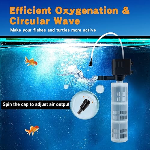 Miniatura 6 de Filtro de acuario para pecera, filtro sumergible para acuario  Filtro de acuario para tanque de peces de 55 galones y 75 galones, 40 a 150 galones,