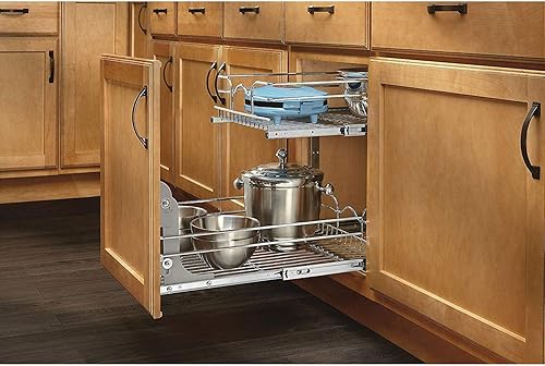 Miniatura 4 de Rev-A-Shelf - Cestas de alambre de dos niveles de 12