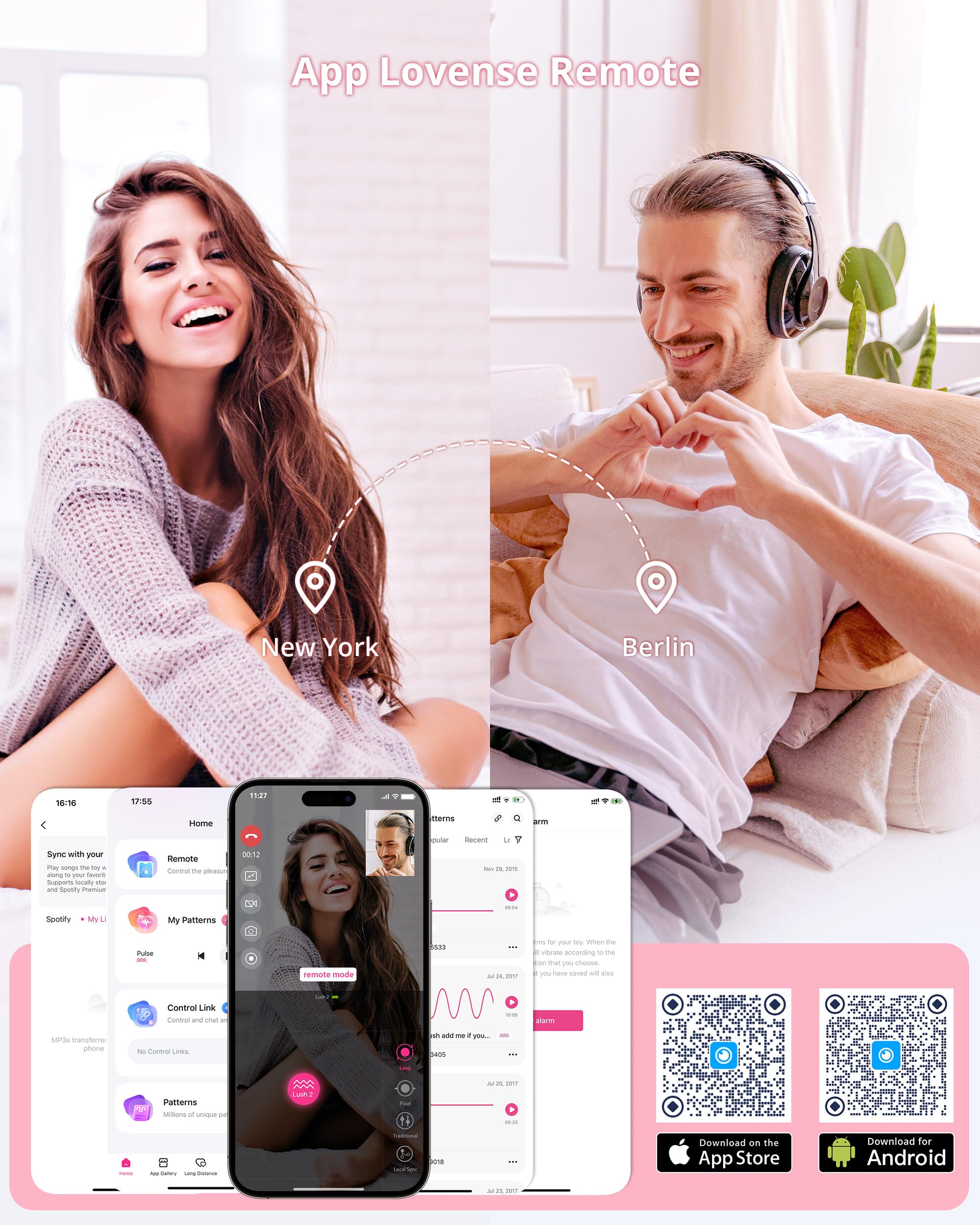 Sex Toys Donna LOVENSE Lush 2 Vibratore Bluetooth App Control, Punto G Vibratore per Wireless a Distanza per Donna, Modalità di Vibrazione Personalizzate illimitate