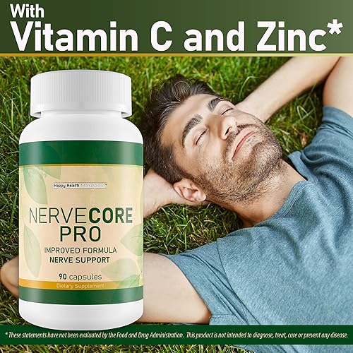 Miniatura 6 de Nerve Core Pro - Nuestro mejor suplemento de reparación de nervios de melena de león con vitamina B12 - Suplemento de reparación de daños del