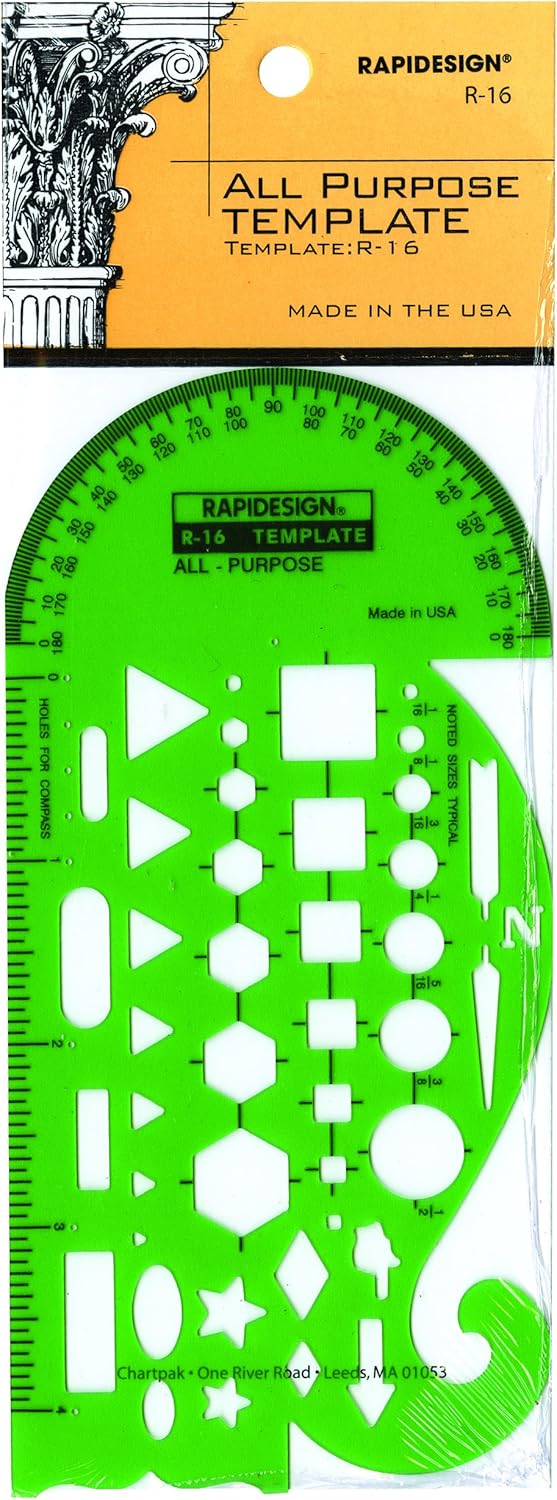 Rapidesign Sketch Scale Template, 1 Each (R20) : Drafting Tools : Arts, Crafts & Sewing