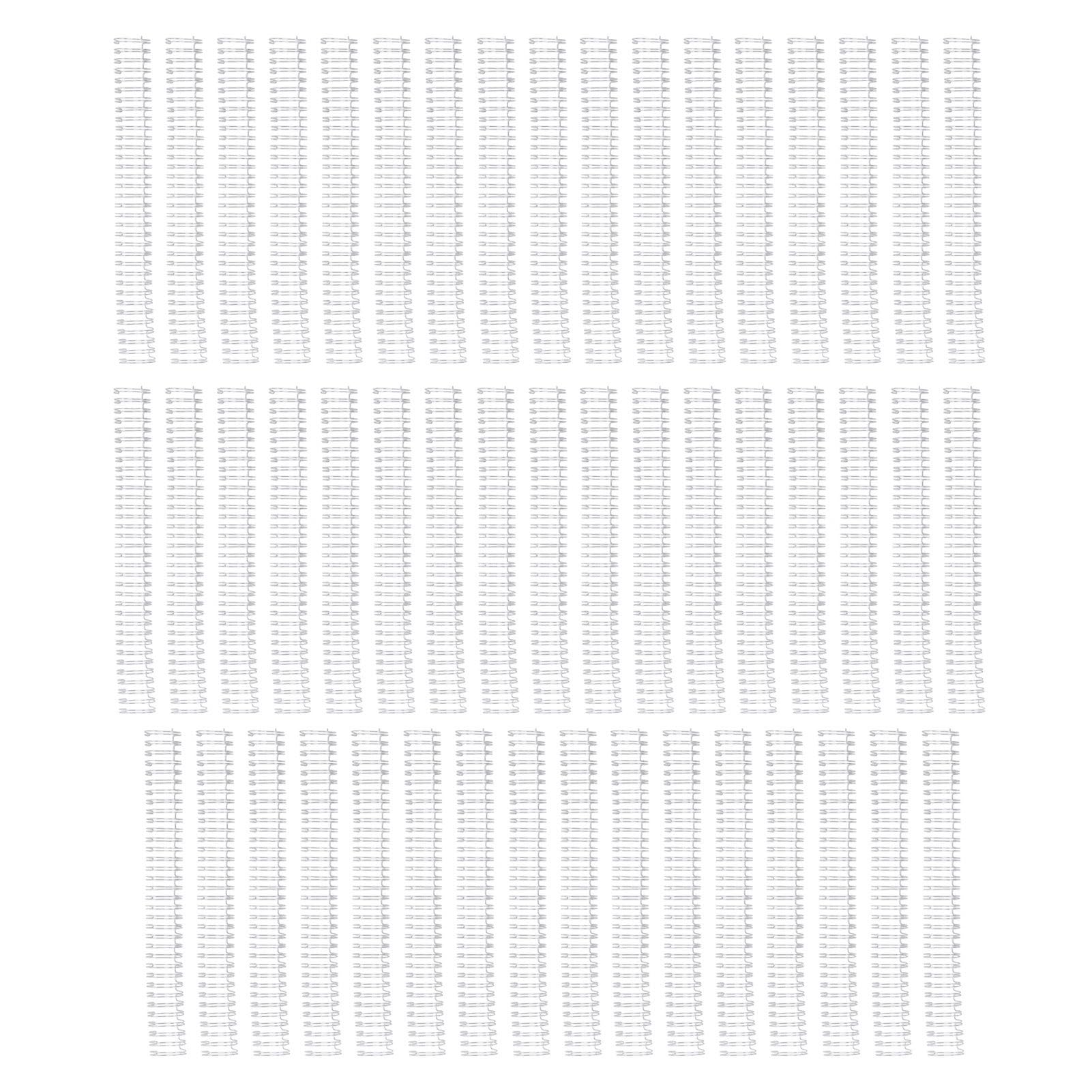Doppelschlaufen-Drahtbinderücken für A4-Papierformat – 19 mm 3/4 Zoll Durchmesser mit 180 Blatt Kapazität – 3:1 Teilung, 34 Schlaufen, Metallspulen mit Nylonbeschichtung – Gold – (Silber)