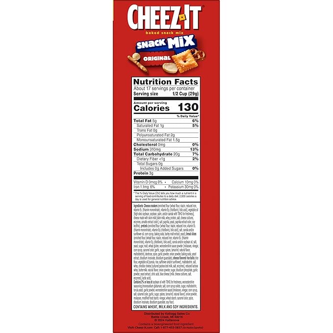 Snack Mix Original Cheez-It, 17.8 oz (Pack de 2) miniatura 3