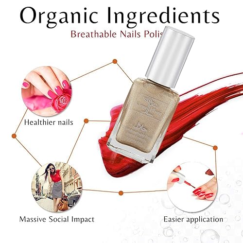 Miniatura 2 de Esmalte de uñas con certificado Halal de Karma - Verdaderamente transpirable, libre de crueldad animal y vegano - Esmalte de uñas permeable al