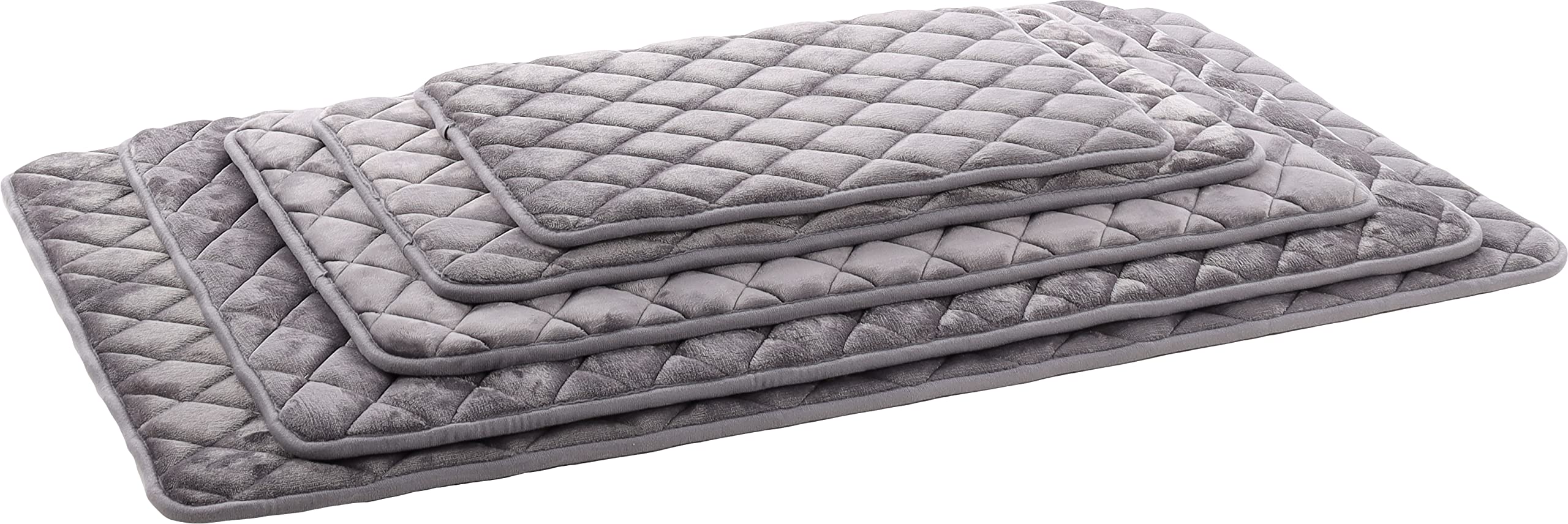Flamingo Kissen Weimar Rechteckig Grau – L | A: 100,5 cm, B: 63 cm, C: 2 cm, Luxuriös, Zart, Hochwertige Verarbeitung, Modisches Design – Auch für Drahtkäfige Geeignet!