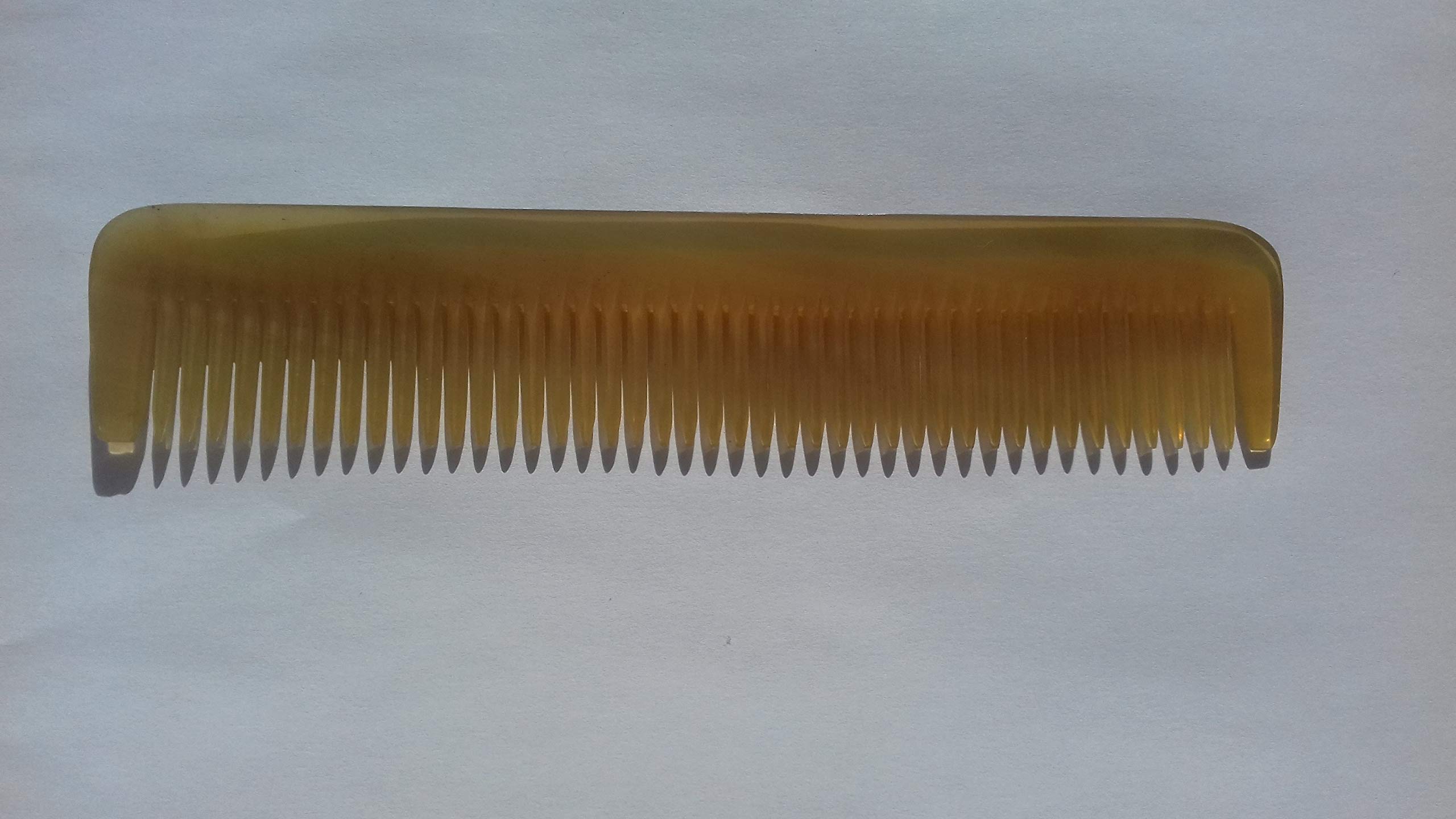 Peigne en Corne Naturelle – Démêloir à Grandes Dents 17 cm