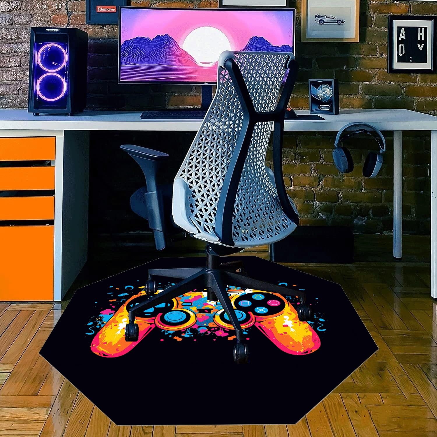 100 x 120 CM Gaming Stoel Mat Bureaustoelmat voor Tapijt en Hardhouten Vloer Gaming Stoel Mat Tapijt Protector Stoel Mat voor Bureaustoel Vloermat