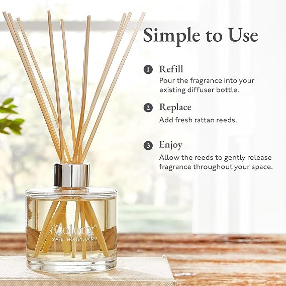 Wax Lyrical Colony Reed Diffuser Refill - Sweet Honeysuckle, 200ml