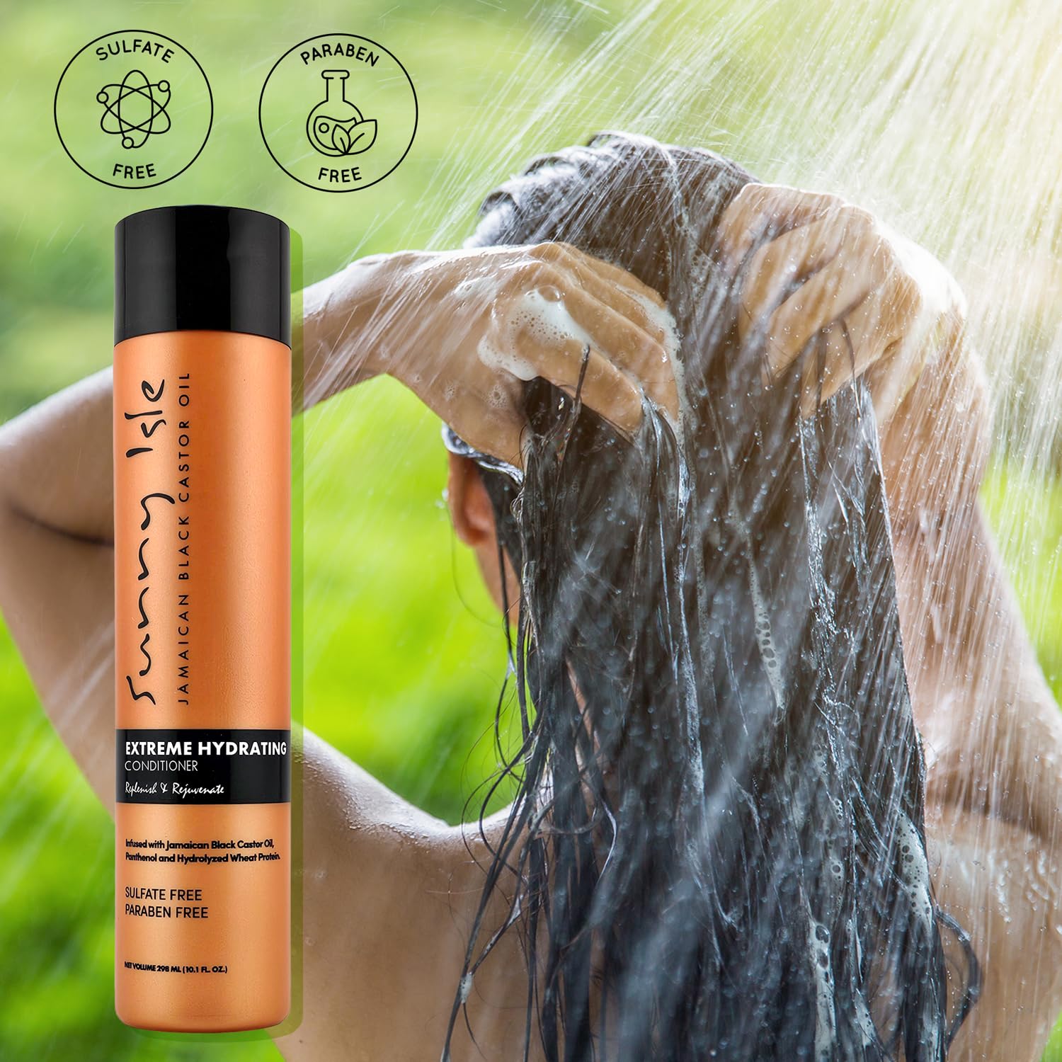 Sunny Isle Jamaican Black Castor Oil Extreme Hydrating Conditioner, Orange, 10 Fluid Ounce, Packaging May Vary - Image 3