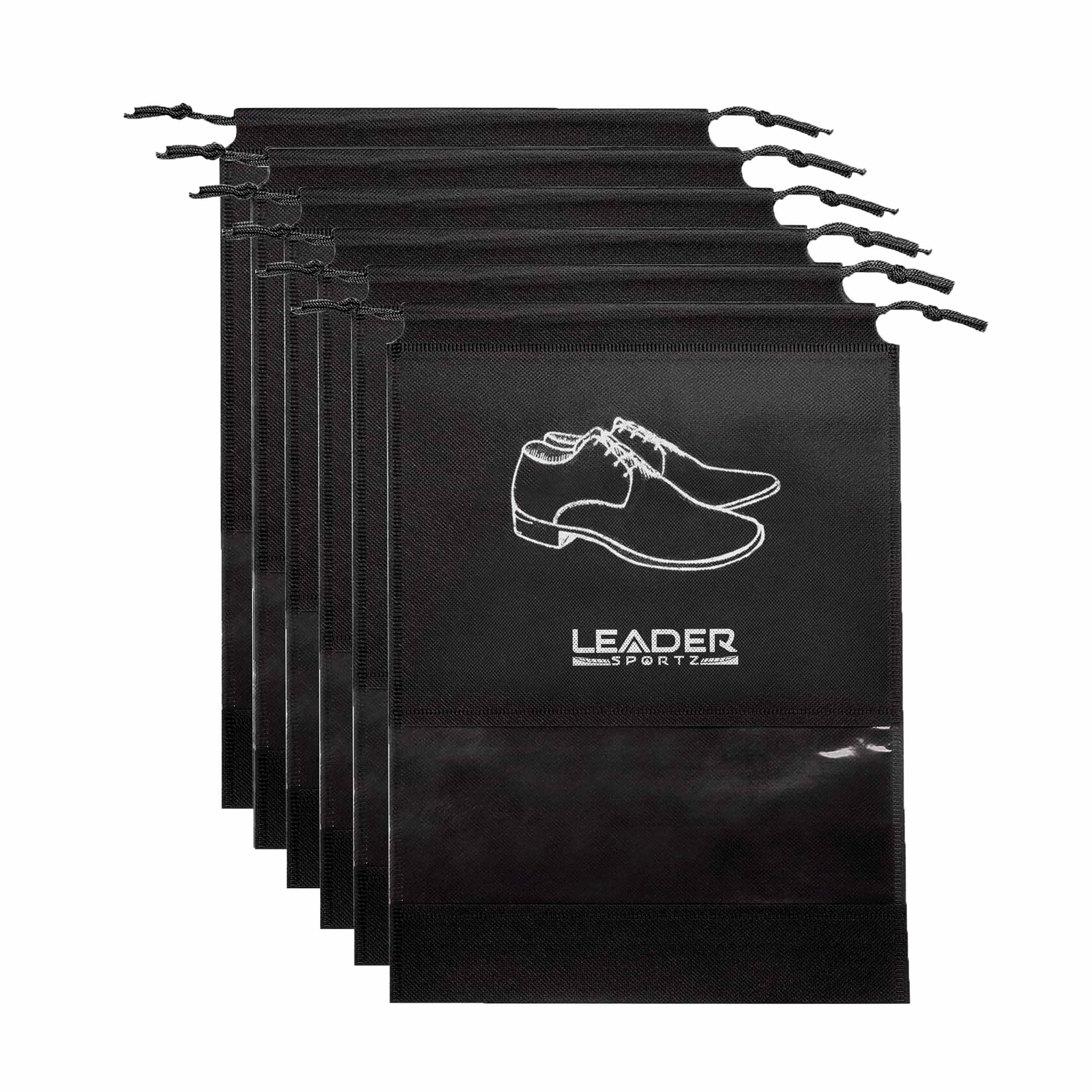 Leader Sportz Shoe Bag Organizer | Travel & Storage Solution | Waterproof & Durable Shoe Cover | (Pack of 6 with Window) (B0CWVH3GV4) Amazon Price History, Amazon Price Tracker