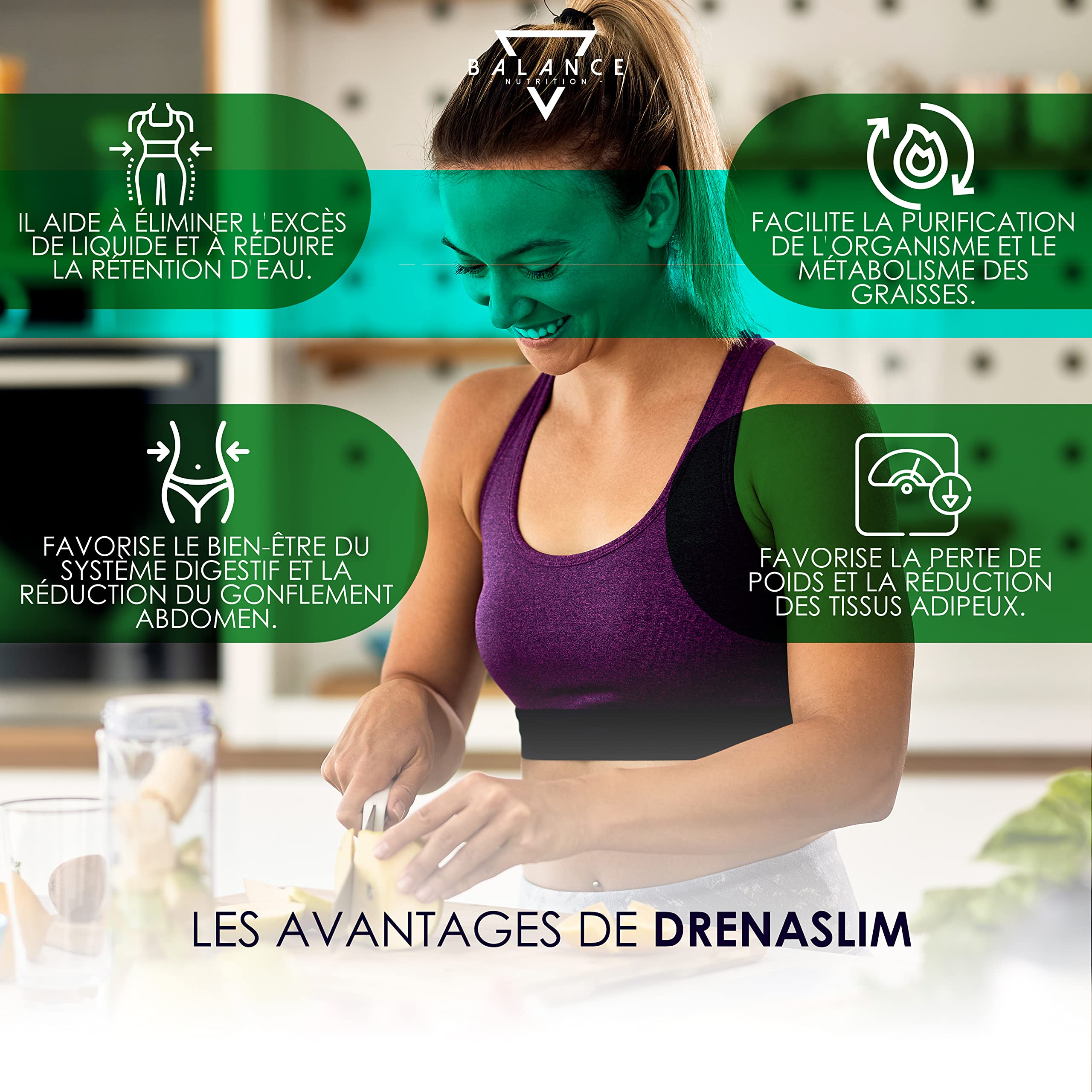 DRENASLIM® DETOX (RÉGIME DÉTOX DRAINANT INCLUS) - 240 COMPRIMÉS | Detox Foie Minceur | Maigrir Rapidement Efficacement I Puissant et Rapide, avec Bromelain, Orthosiphon, Pissenlit, Gymnema et Fenouil