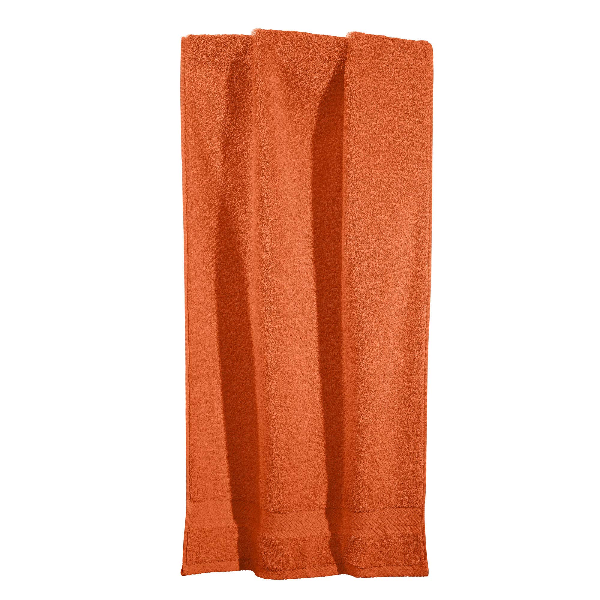 Erwin Müller Duschtuch-Set Paisley 2er-Pack Walk-Frottier orange/grau Größe 70x140 cm