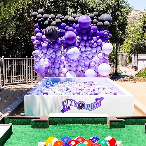 Miniatura 7 de Kit de arco de guirnalda de globos azul marino, 95 globos azul marino de diferentes tamaños de 18, 12, 10 y 5 pulgadas, kit de globos de fiesta azul