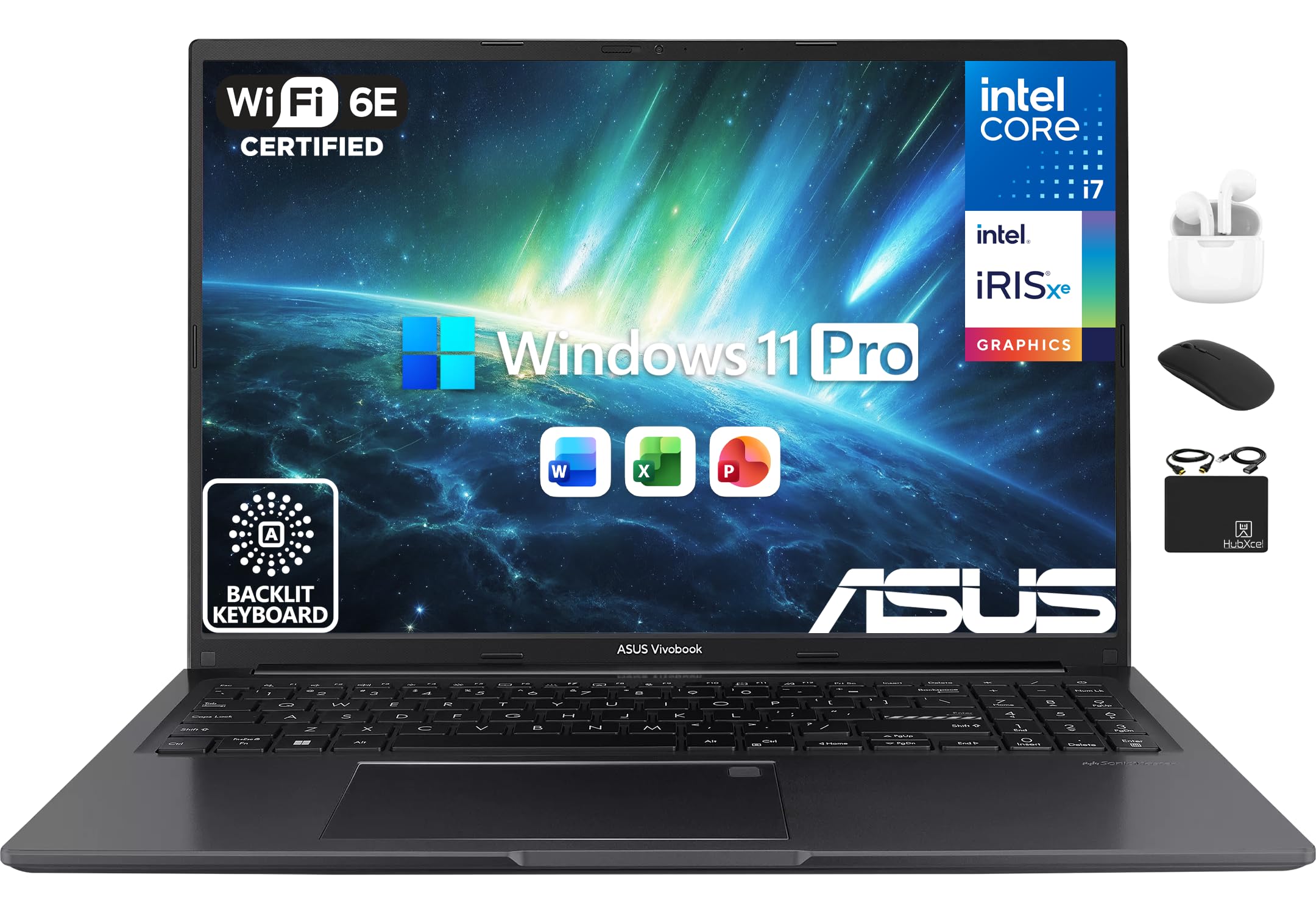ASUS Vivobook 16” Laptop 2026 PC, 10-Core Intel i7, 24GB RAM, 1TB Storage