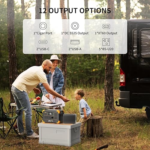 Miniatura 4 de pecron Estación de energía portátil E1000LFP, batería de reserva LiFePO4 de 1024 Wh1800 W, generador solar expandible a 4096 Wh, estación de energía