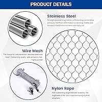 Vista 5 de Polar Aurora Perrera para perros al aire libre con techo, jaula grande para perros en el exterior con puerta de metal, perrera resistente