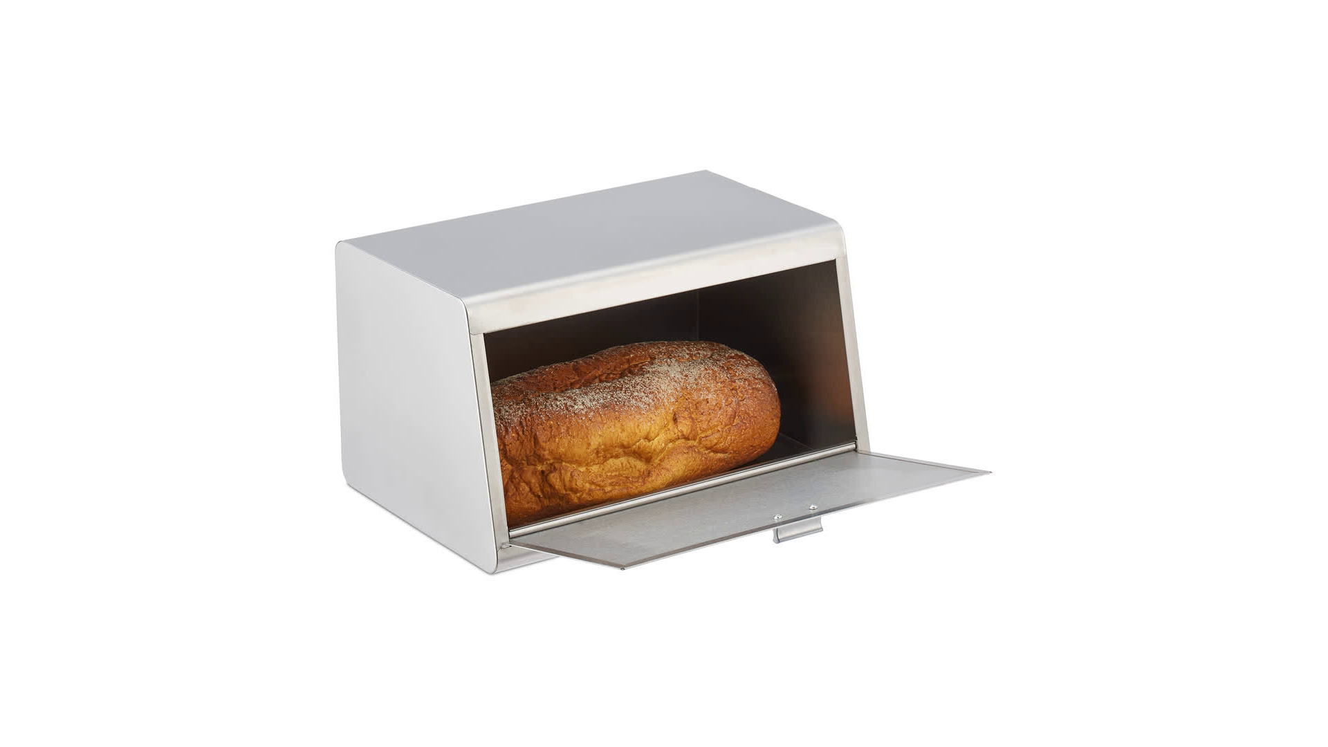 KADAX Portapane In Acciaio Con Coperchio Incernierato E Maniglia Elegante Soluzione Per Conservare Il Pane Fresco E Delizioso Nero 82155232