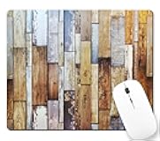 TSSOHU Mouse Pad, Vintage Wood Pattern Mouse Pad, Washable Square Cloth Mousepad for Office Laptop, Non-Slip Rubber Base Mouse Pads for Wireless Mouse, Computer Mouse Pads for Desk, 9.5*7.9 Inch