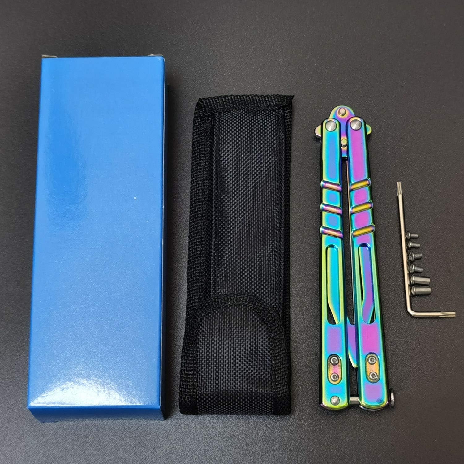 MARCOLO Tool with Sure Spring Latch for Training and Practice(Rainbow) : Kitchen & Dining
