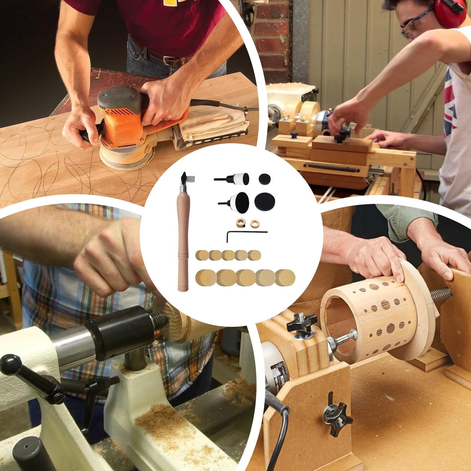 Szlifierki ręczne do drewna | Ręczna szlifierka ręczna polerka | Narzędzie | do szlifowania drewna, narzędzia do obróbki drewna, szlifierka rzemieślnicza z 2 głowicami łożyskowymi do