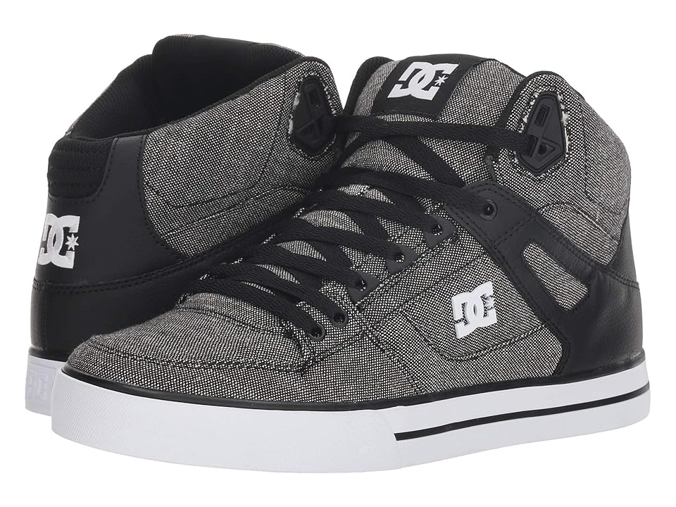 

DC Pure High-Top WC TX SE (Black/Grey/White) Men's Skate Shoes