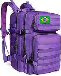 QT&QY Mochila tática militar, 45 litros, sistema Molle, mochila de grande capacidade para uso militar, mochila de emergência de 3 dias para caça, caminhadas, acampamentos e atividade ao ar livre