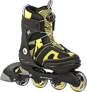 K2 Sports Junior Moto Skates - Adjustable Kids Rollerblades With ABEC3 Bearings