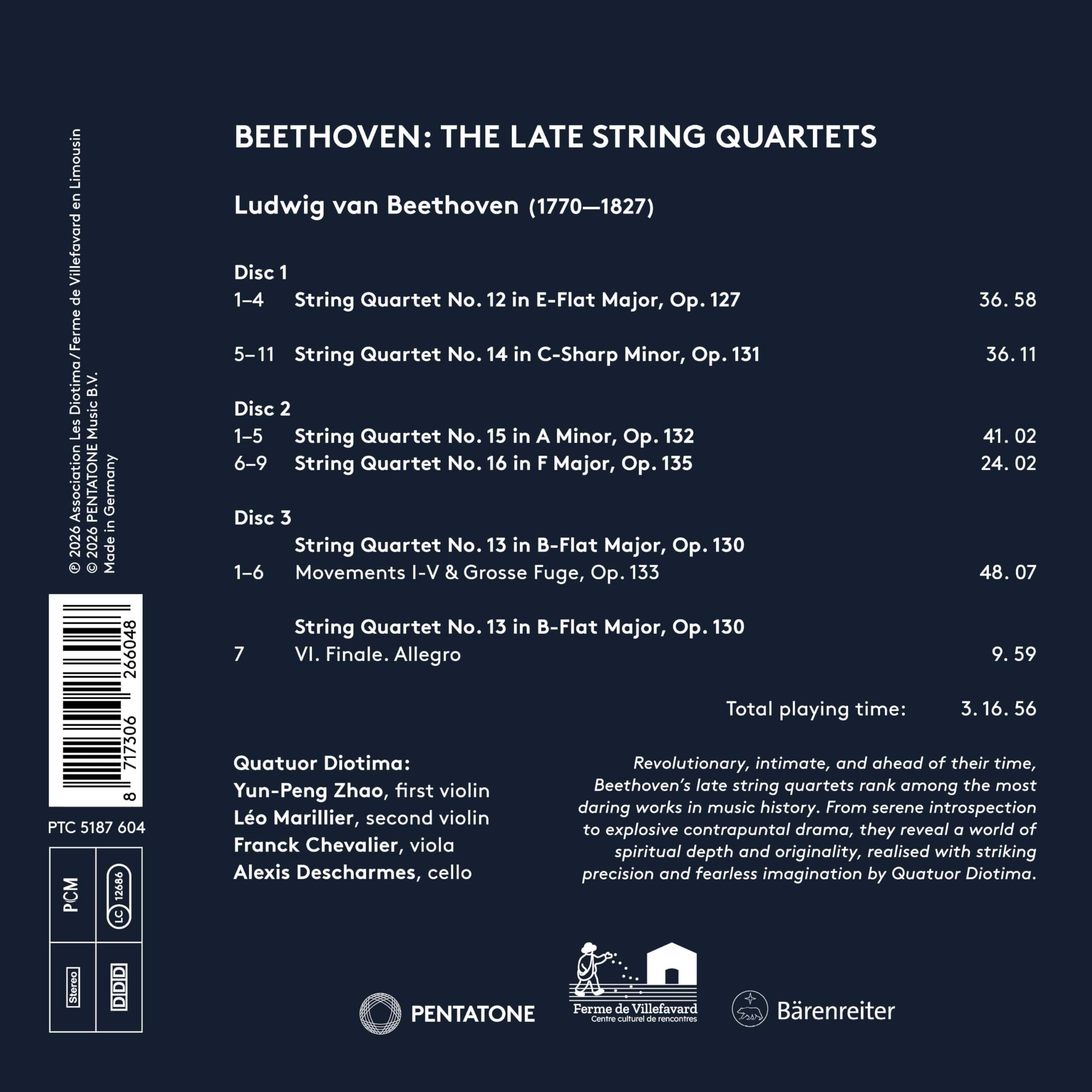 Beethoven: Die späten Streichquartette