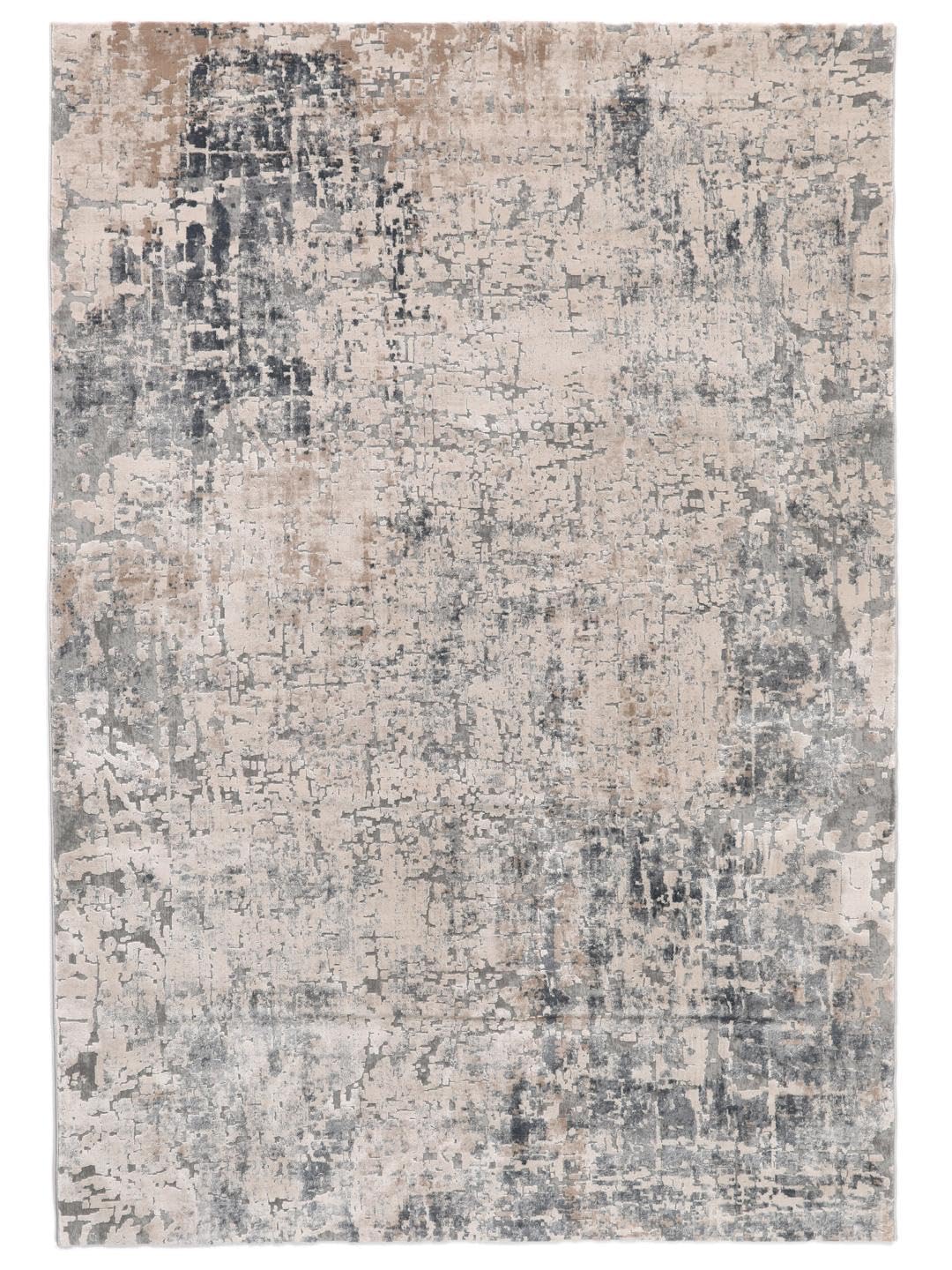 RugVista Atlas, Alfombra, Vintage, 160 x 230 cm, Rectangular, Pelo Medio, Sala de Estar, Comedor, Dormitorio, Limpieza en seco, Oeko_Tex_100, Gris/Beige