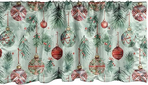 Miniatura 38 de Lunarable Cenefa de ventana azul pálido, diseño de conchas de vida submarina grunge, estrellas de mar, arte marítimo incompleto, cenefa de cortina