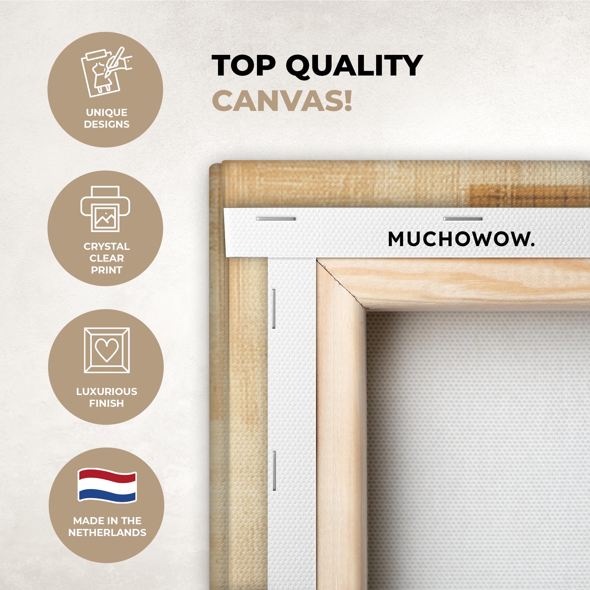 MuchoWow© Quadri Moderni Soggiorno 80x120 cm Poster Da Parete Decorazioni Muro Salotto Quadro Grande Foto Con Cornice Stampe Su Tela Camera Da Letto Profilo - Donna - Forme