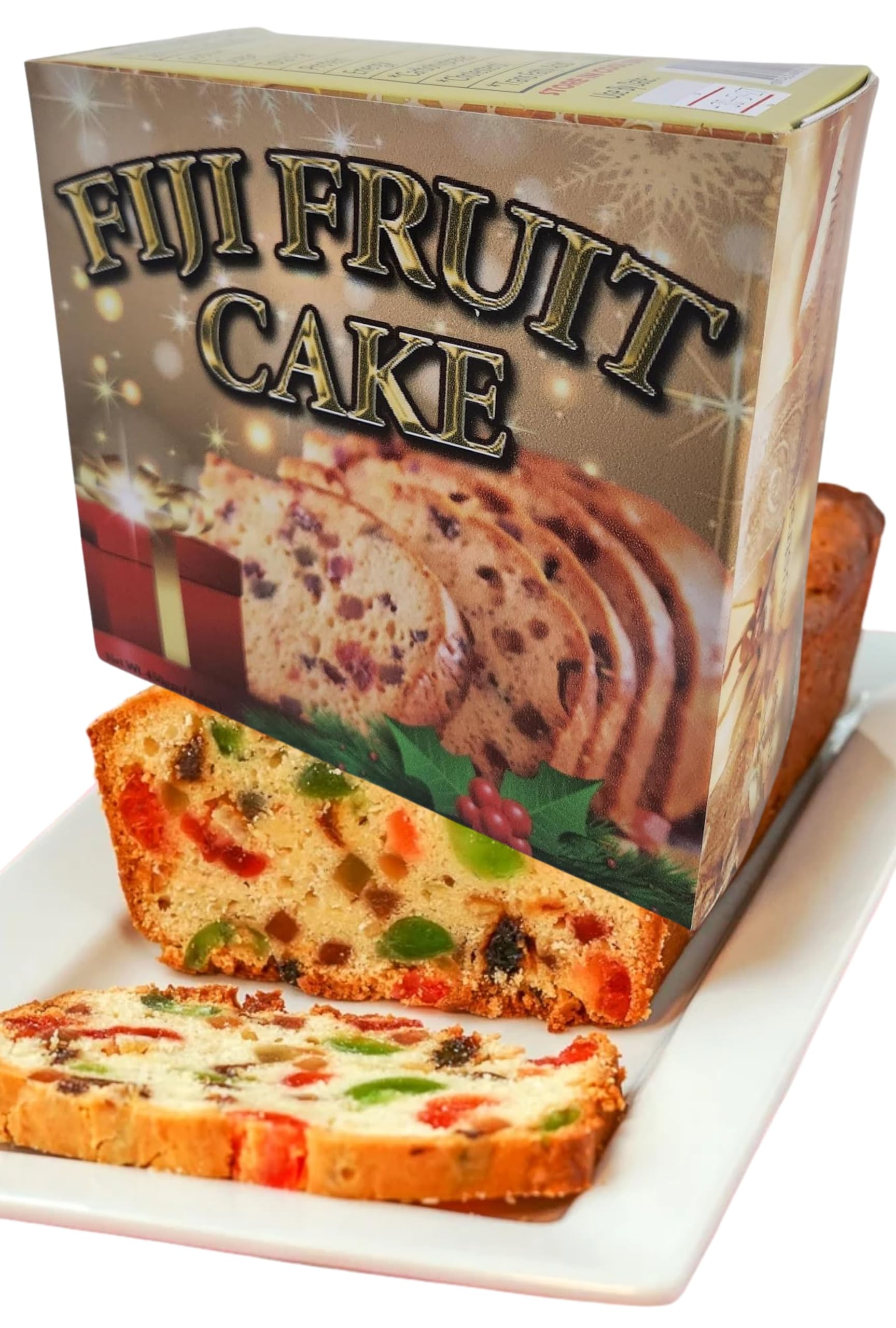 Amazon.com: (2 Pack x 450g) Christmas Fruit Cake from FIJI - Light