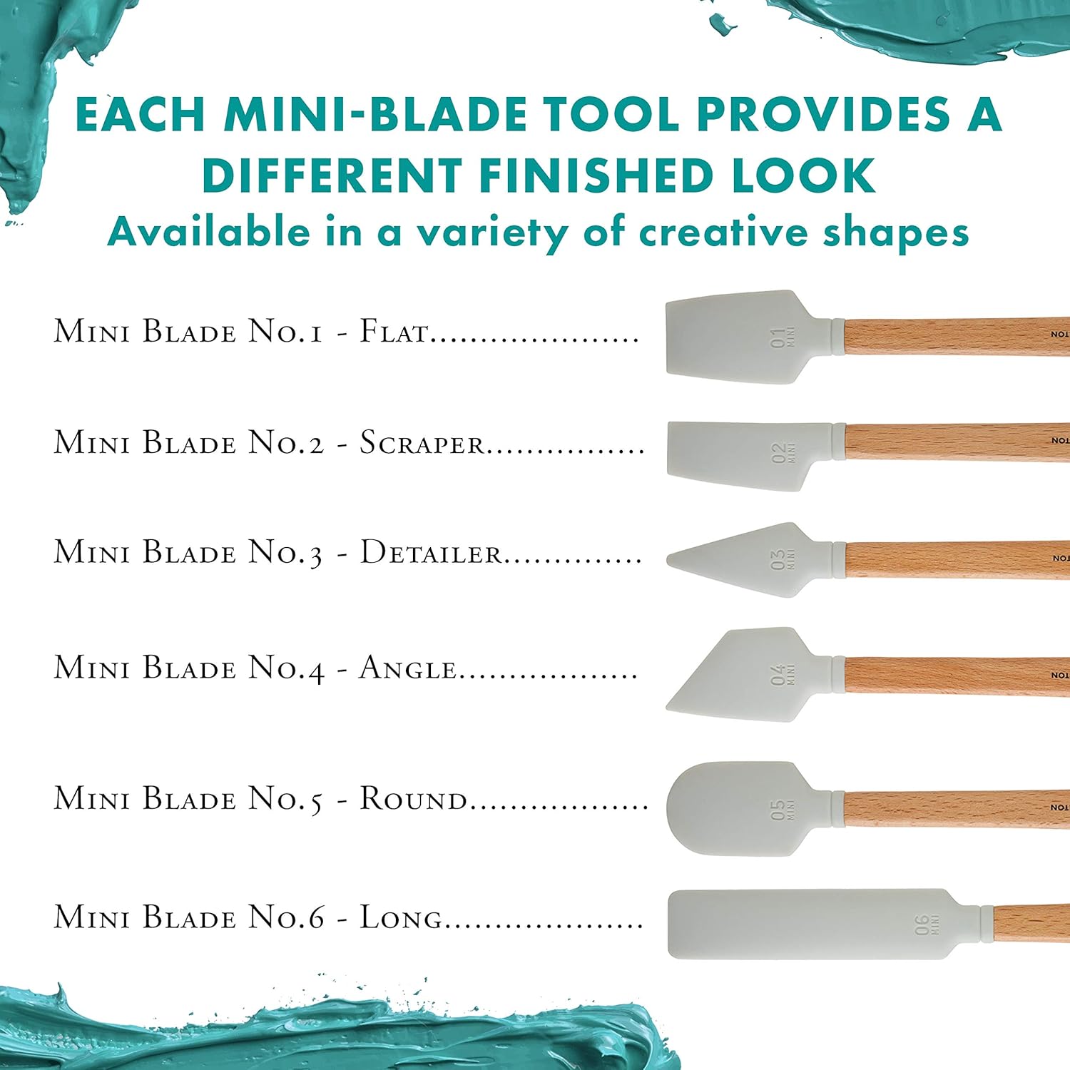 Catalyst Silicone Mini Blades, for Cerics, Plaster, and Heavy