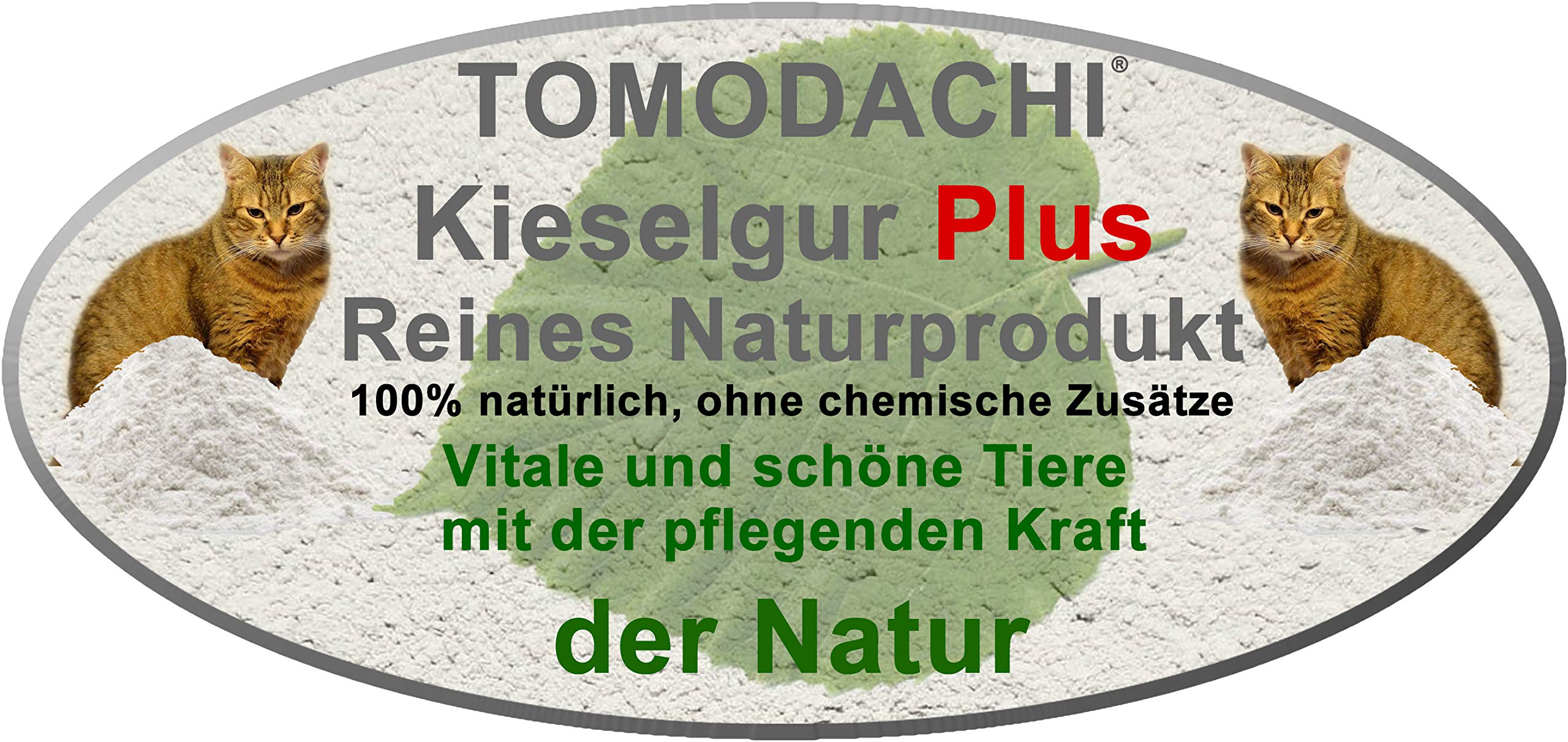 Tomodachi Futterzusatz Katze Kieselerde Plus Biotin natürliche Kieselgur Plus Bierhefe für eine ausgewogene Ernährung reich an natürlichem Silizium, Calzium, Mineralien, Spurenelementen 5 Liter Eimer
