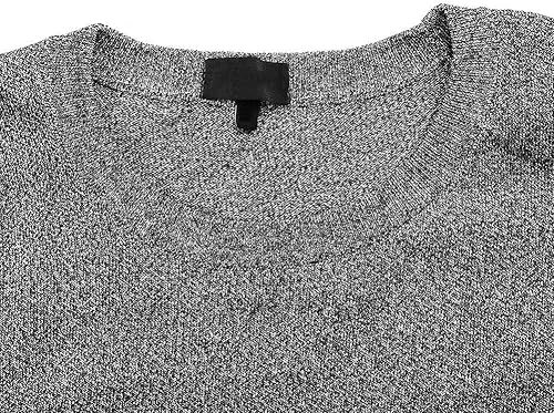 Miniatura 8 de Equipo de protección de 5 niveles con cuello redondo y mangas largas, protección de seguridad a prueba de cortes e inastillables (L) gris, Gris